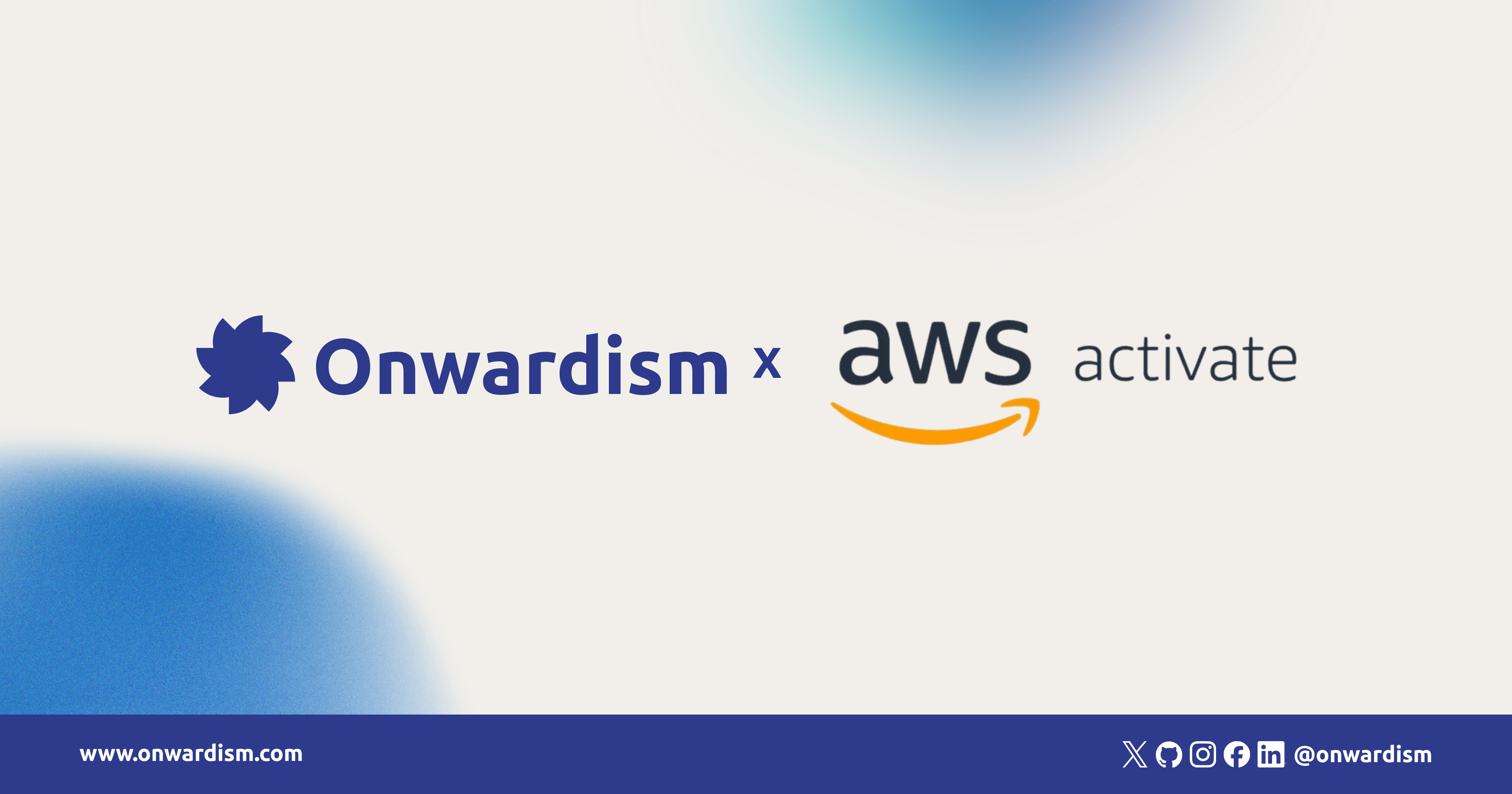Onwardism Is Now Part of the AWS Activate Program